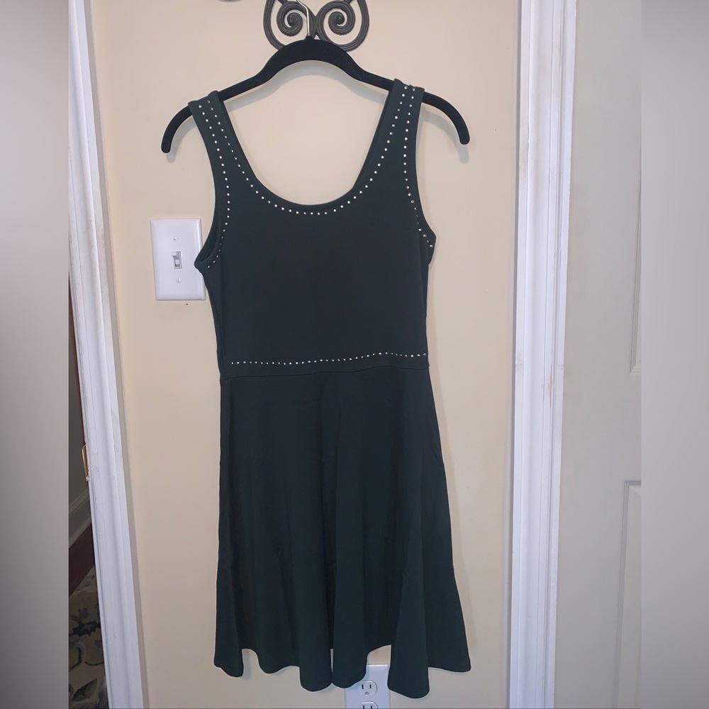 Rosie Harlow Juniors' Studded Fit & Flare Dress Size M